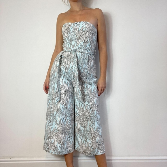 H&M Women's Blue and White Jumpsuit - Picture 4 of 7